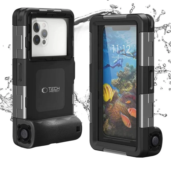 Tech-Protect Waterproof Case IPX8 for 4.7-6.7" Smartphones - Blackeng