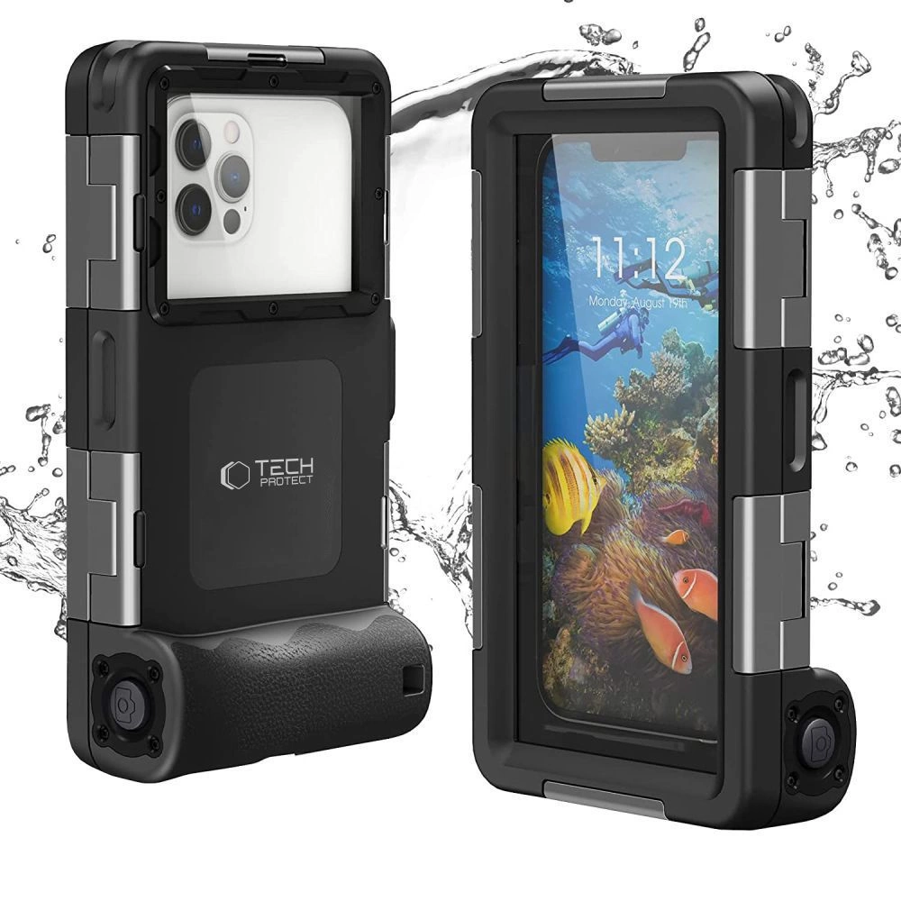 Tech-Protect Waterproof Case IPX8 for 4.7-6.7" Smartphones - Blackeng