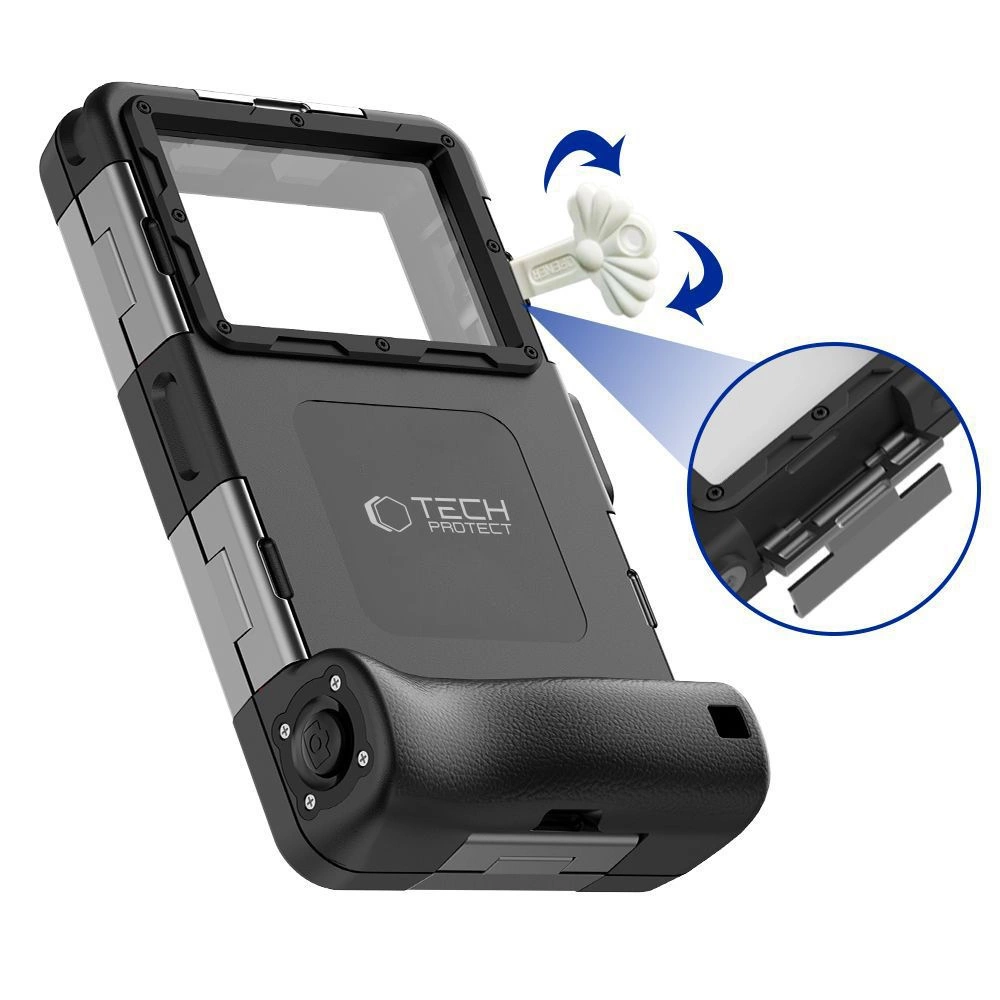 Tech-Protect Waterproof Case IPX8 for 4.7-6.7" Smartphones - Blackeng
