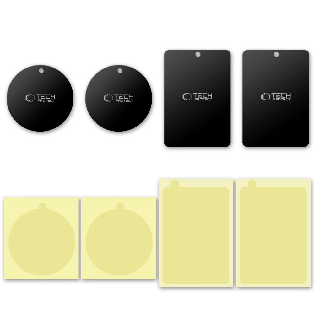 Tech-Protect MetalPlate magnetic plates for car holders - black (4 pcs.)eng