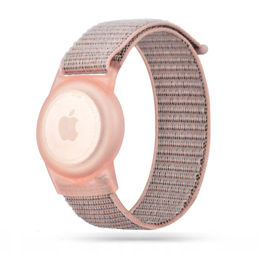 Tech-Protect Nylon Strap for Kids for Apple AirTag - Pinkeng