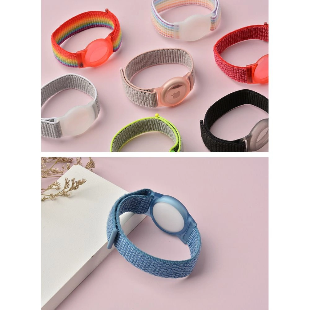 Tech-Protect Nylon Strap for Kids for Apple AirTag - Blueeng