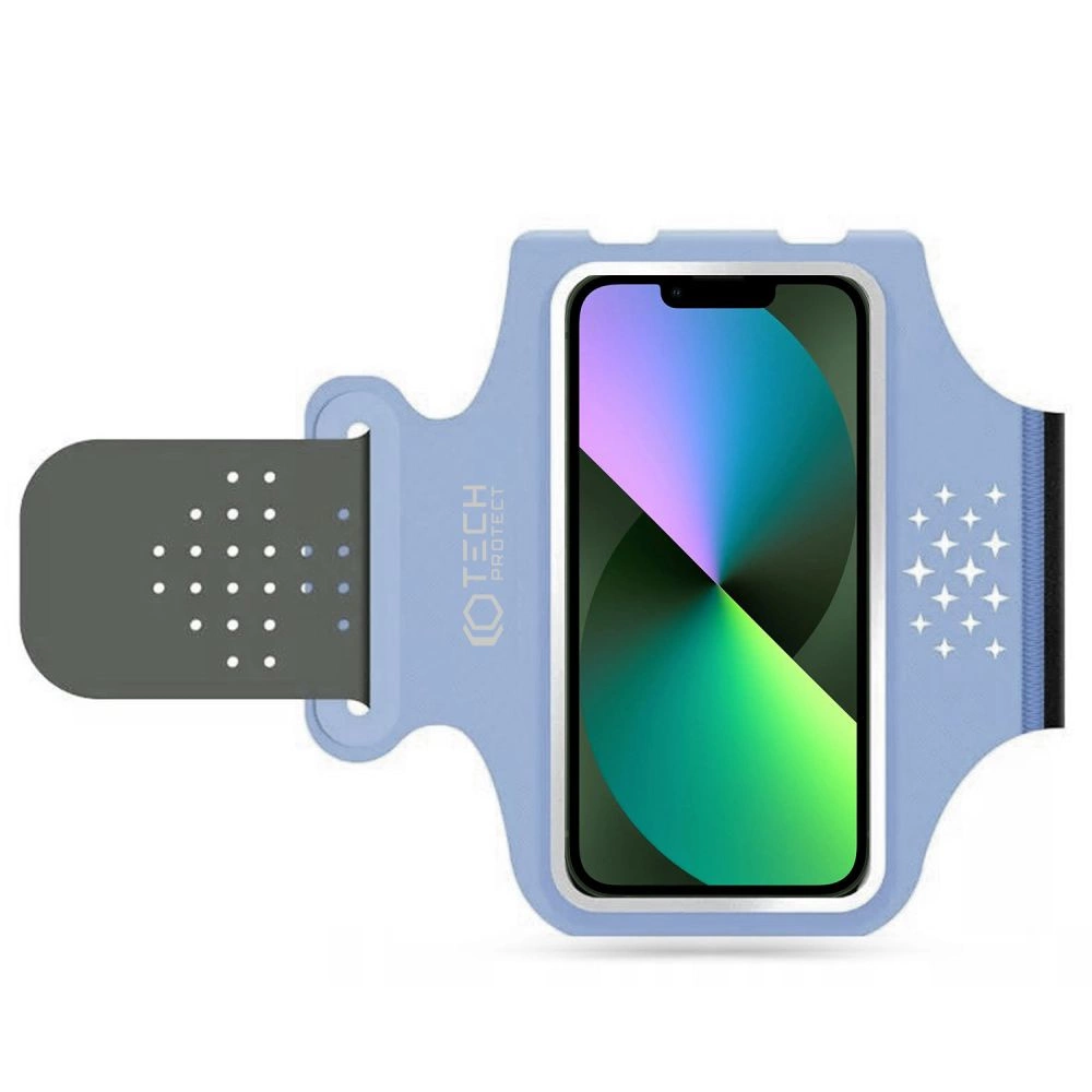 Tech-Protect M1 sports armband universal for smartphones up to 6.8" - blueeng