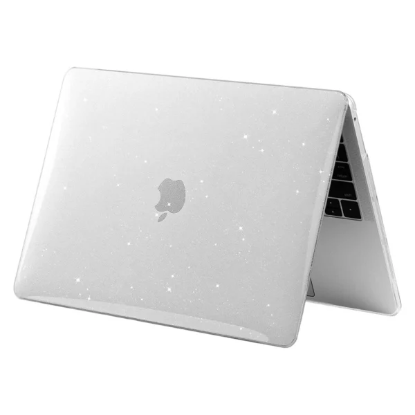 Tech-Protect SmartShell Case for MacBook Air 13" M2 / M3 / 2022-2024 - Clear-Glittereng