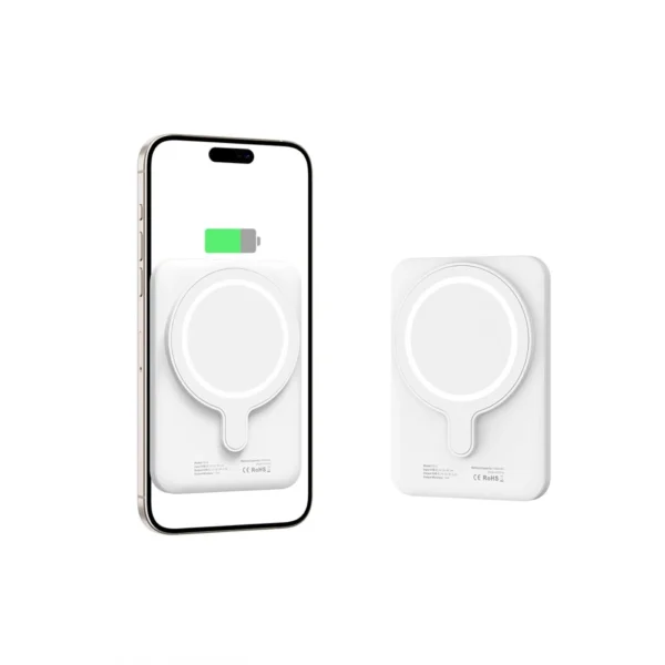 Tech-Protect LifeMag PB10 Powerbank with MagSafe 5000mAh 15W USB-C port - white + USB-C cableeng