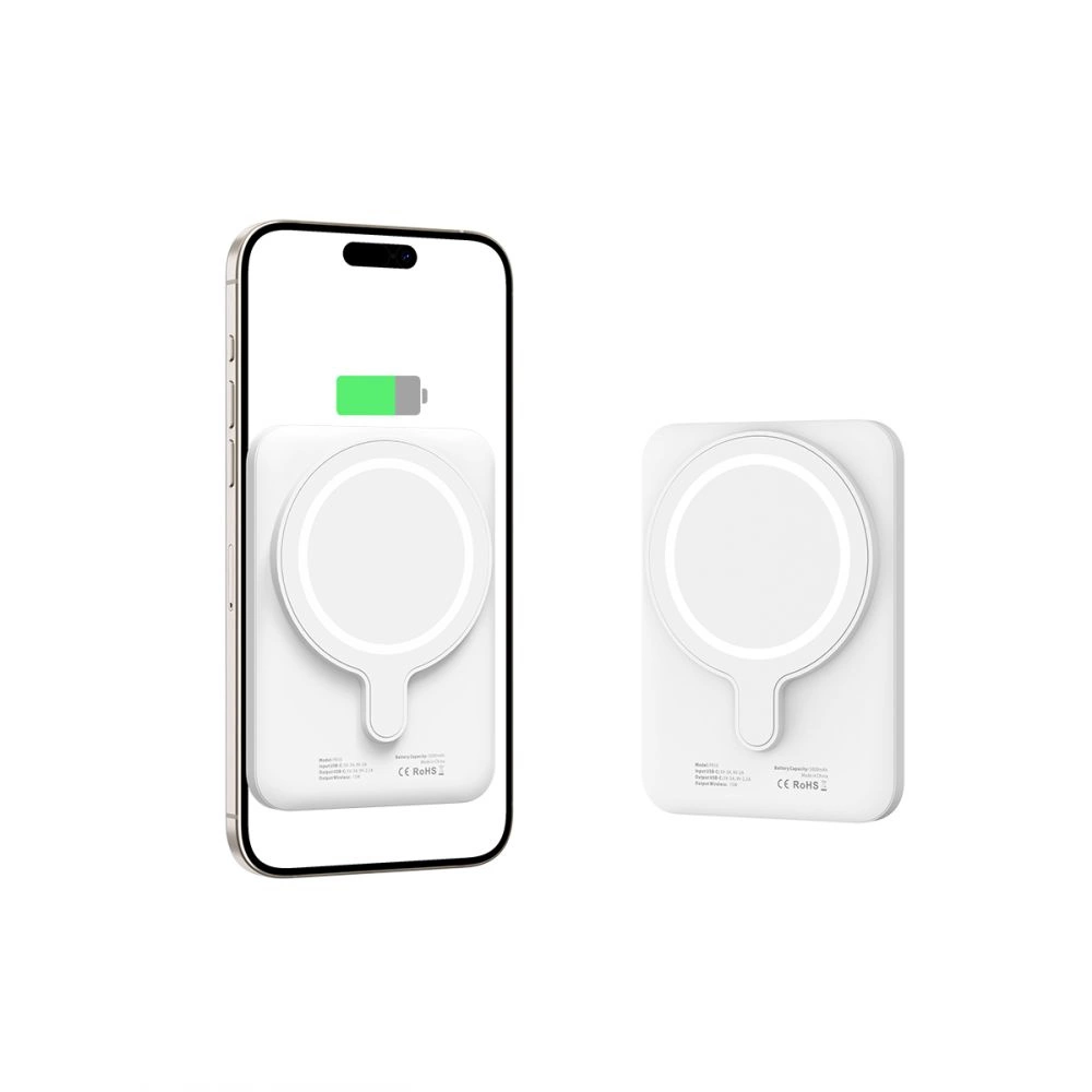 Tech-Protect LifeMag PB10 Powerbank with MagSafe 5000mAh 15W USB-C port - white + USB-C cableeng