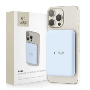 Tech-Protect LifeMag PB10 Powerbank with MagSafe 5000mAh 15W USB-C port - blue + USB-C cableeng