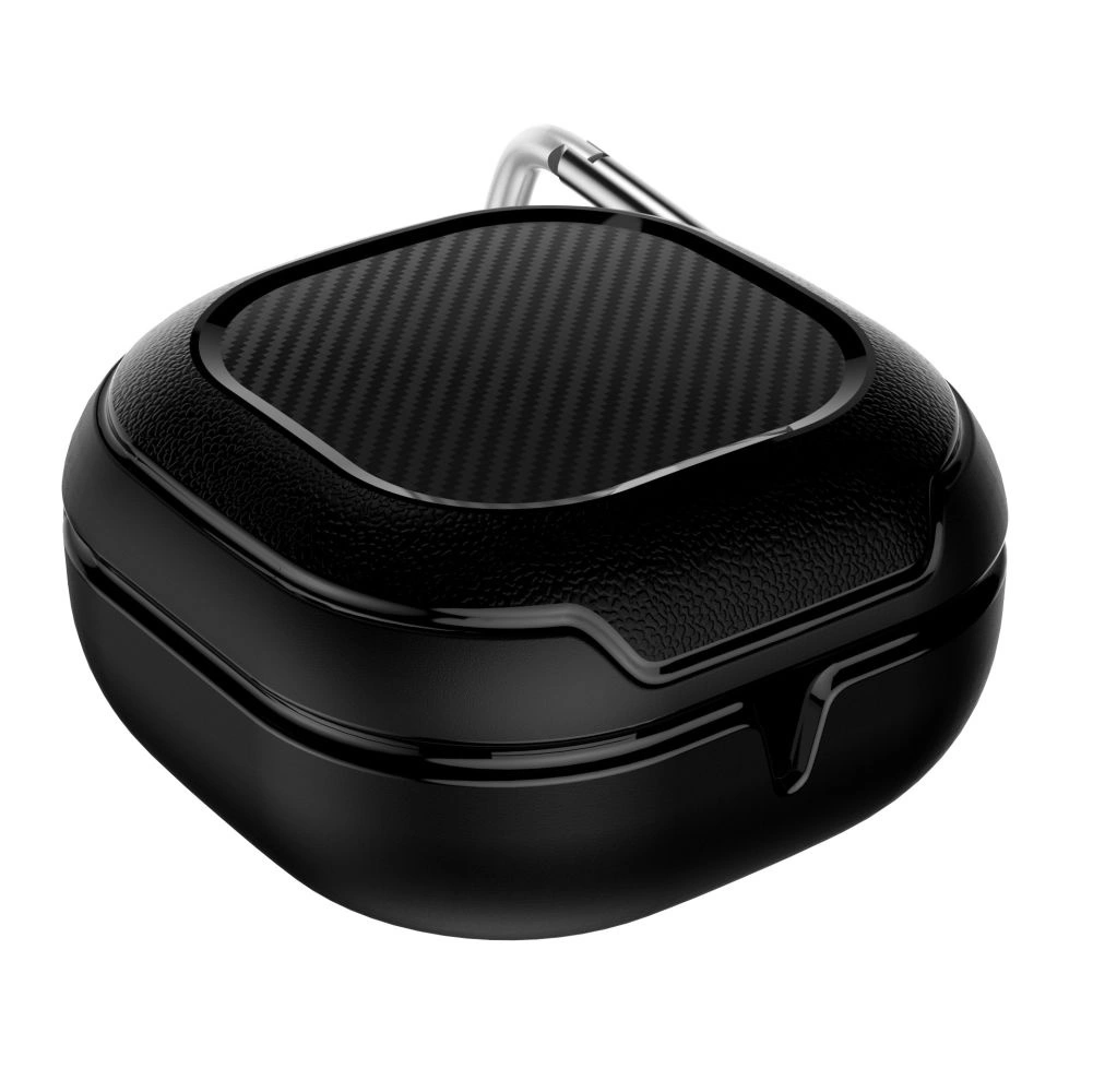 Tech-Protect Rough Carbon Case for Samsung Galaxy Buds FE / 2 Pro / 2 / Live / Pro - Blackeng