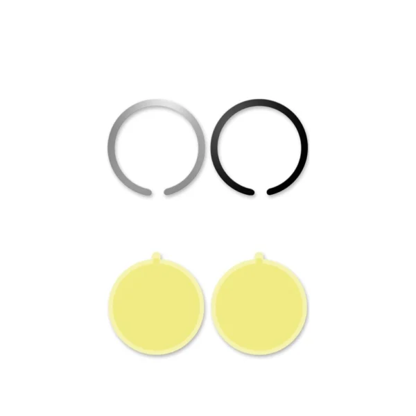 MagSafe Tech-Protect MetalPlate Universal Magnetic Ring - Black / Silver (2 pcs.)eng