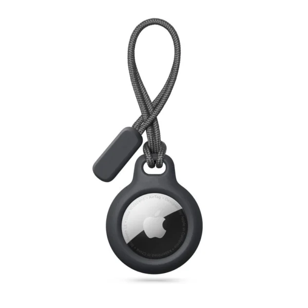 Tech-Protect Rough Chain Case for Apple AirTag with Pendant - Blackeng