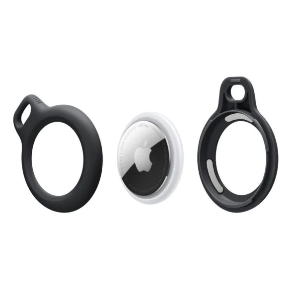 Tech-Protect Rough Chain Case for Apple AirTag with Pendant - Blackeng
