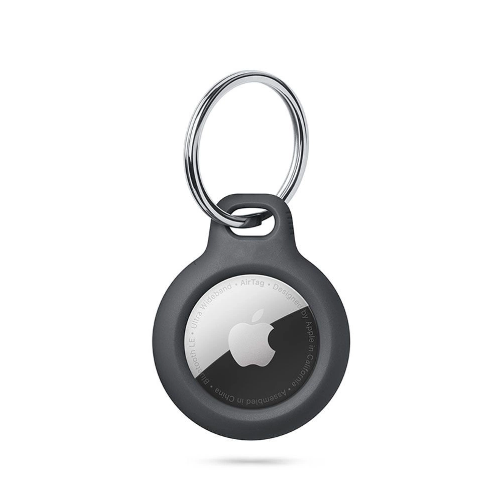 Tech-Protect Rough Case for Apple AirTag with Ring - Blackeng