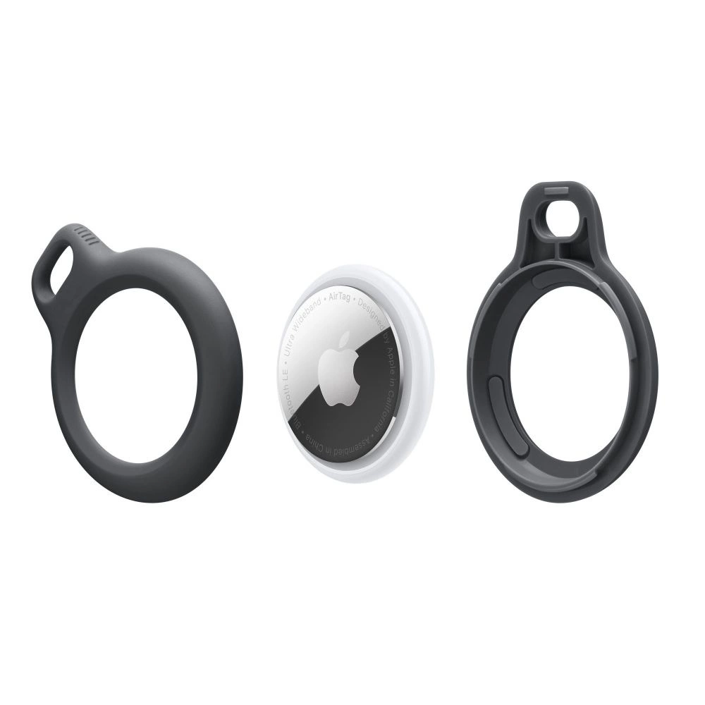 Tech-Protect Rough Case for Apple AirTag with Ring - Blackeng