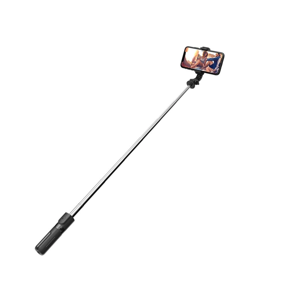 Tech-Protect L02S Bluetooth selfie stick with tripod up to 72cm - blackeng