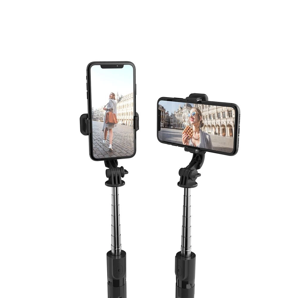 Tech-Protect L02S Bluetooth selfie stick with tripod up to 72cm - blackeng