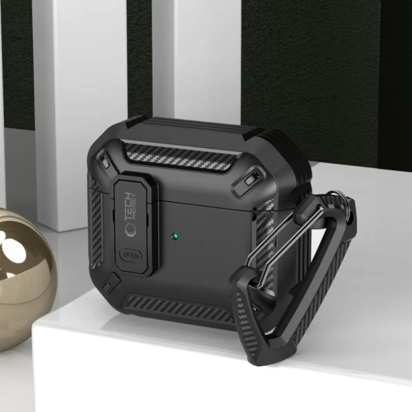 Tech-Protect X-Carbo Case for AirPods Pro 1 / 2 - Blackeng