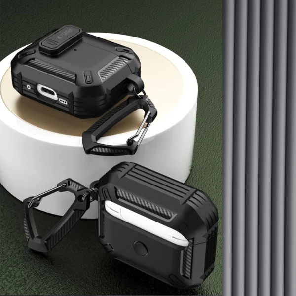 Tech-Protect X-Carbo Case for AirPods Pro 1 / 2 - Blackeng