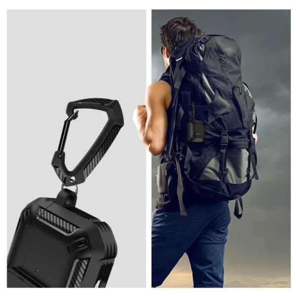 Tech-Protect X-Carbo Case for AirPods Pro 1 / 2 - Blackeng