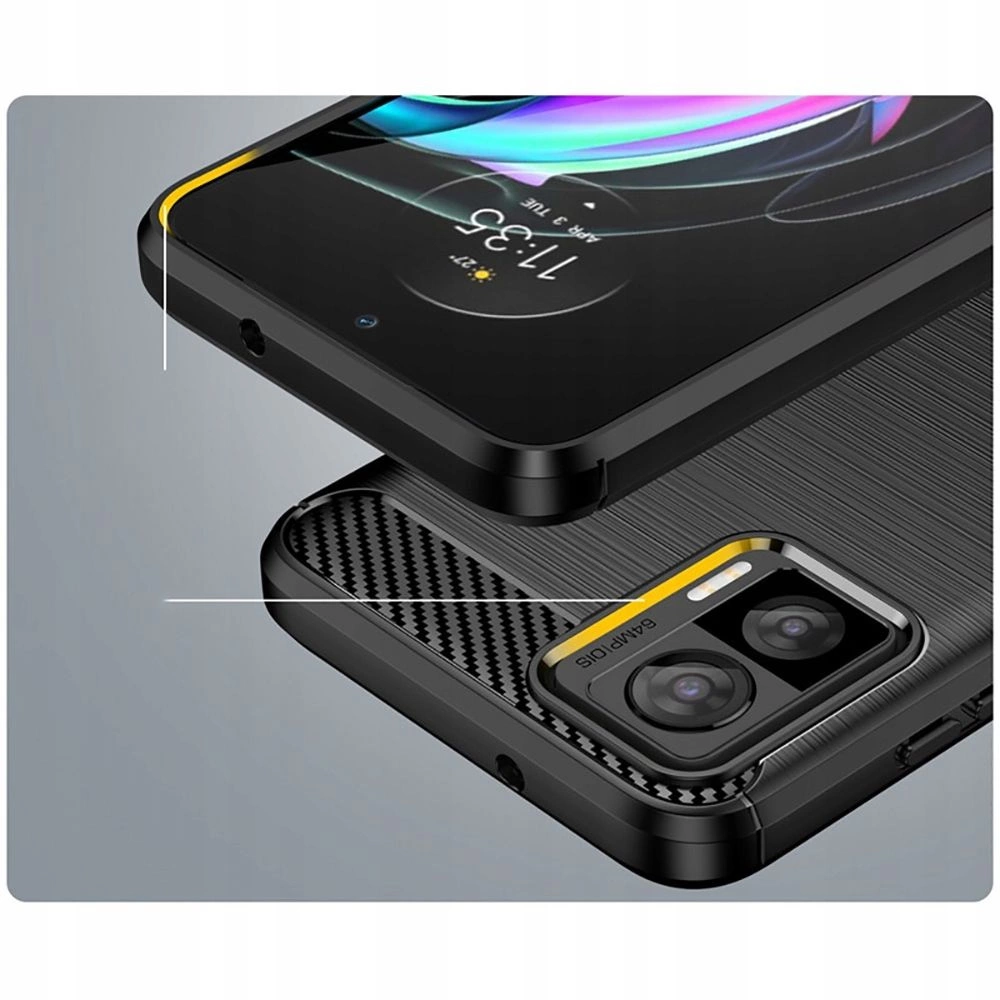 Tech-Protect TPUCarbon Case for Motorola Edge 30 Neo - Blackeng