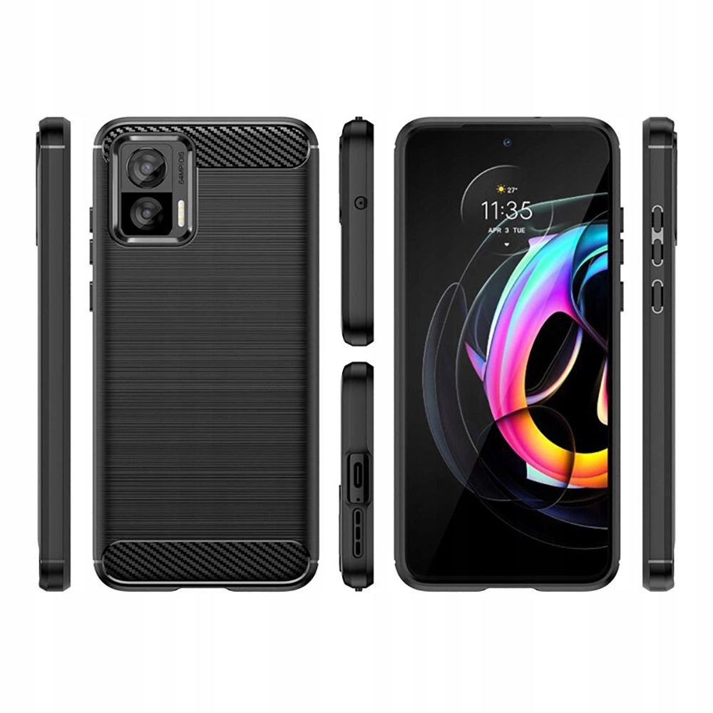 Tech-Protect TPUCarbon Case for Motorola Edge 30 Neo - Blackeng