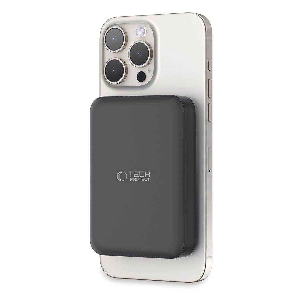 Tech-Protect LifeMag PB11 Powerbank with MagSafe 10000mAh 15W USB-C port - black + USB-C cableeng