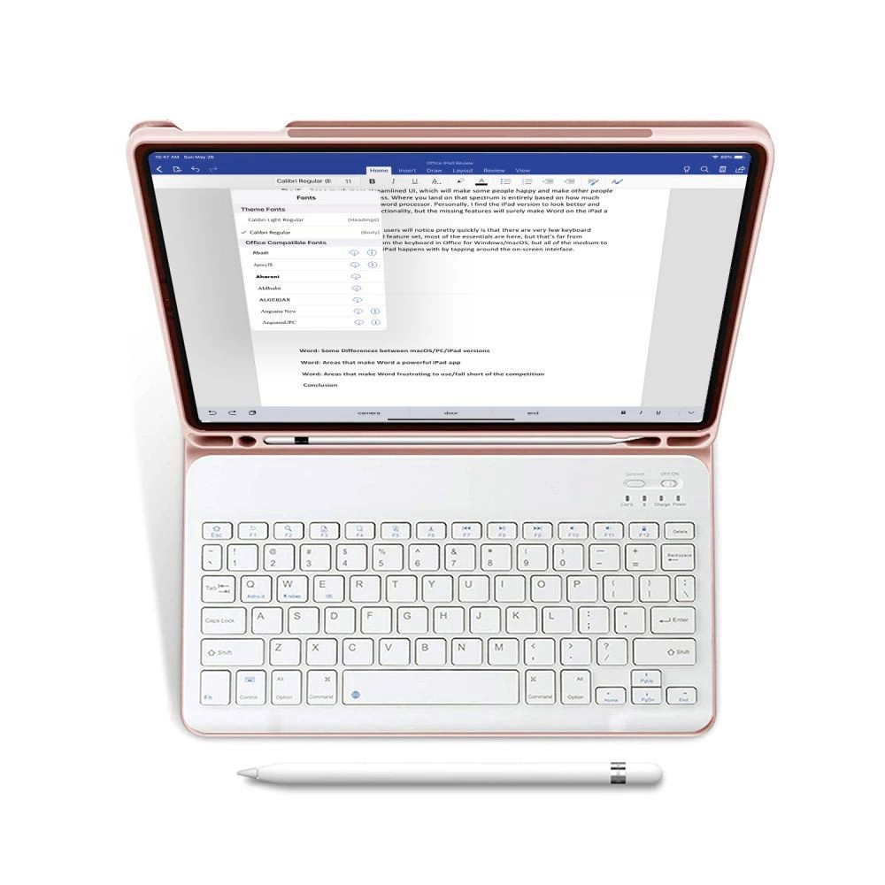 Tech-Protect SC Pen + Keyboard Case with Keyboard for iPad 10.9" 2022 - Pinkeng