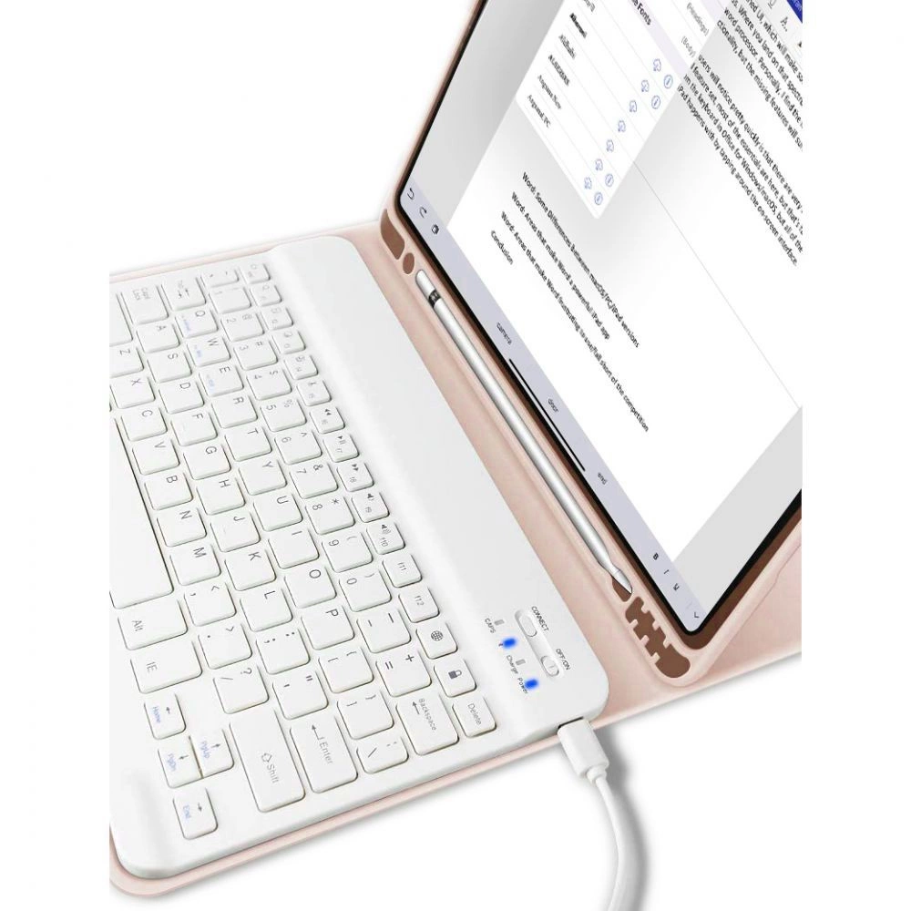 Tech-Protect SC Pen + Keyboard Case with Keyboard for iPad 10.9" 2022 - Pinkeng