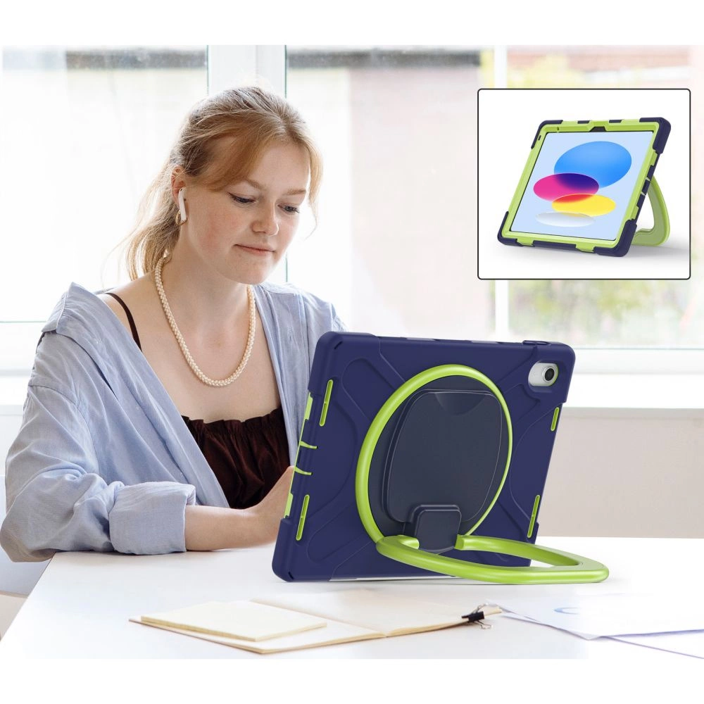 Tech-Protect X-Armor iPad 10.9" 2022 Case - Navy Blue/Greeneng