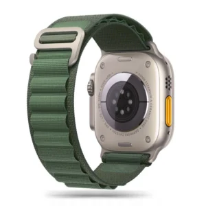 Tech-Protect Nylon Pro Strap for Apple Watch 4 / 5 / 6 / 7 / 8 / 9 / SE / Ultra 1 / 2 (42/44/45/49 mm) - Dark Greeneng