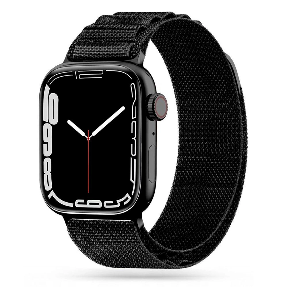 Tech-Protect Nylon Pro Strap for Apple Watch 4 / 5 / 6 / 7 / 8 / 9 / SE / Ultra 1 / 2 (42/44/45/49 mm) - Blackeng