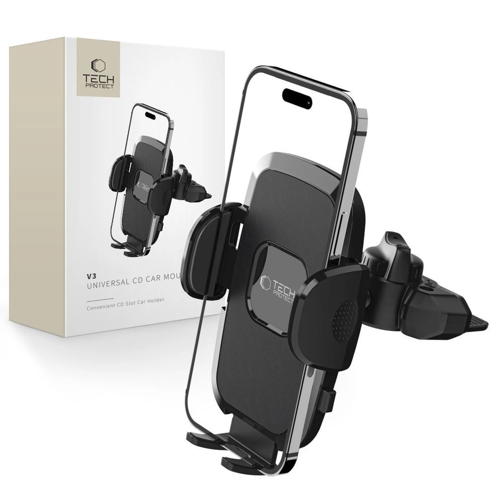 Tech-Protect V3 Car Phone Holder for CD Drive - Blackeng