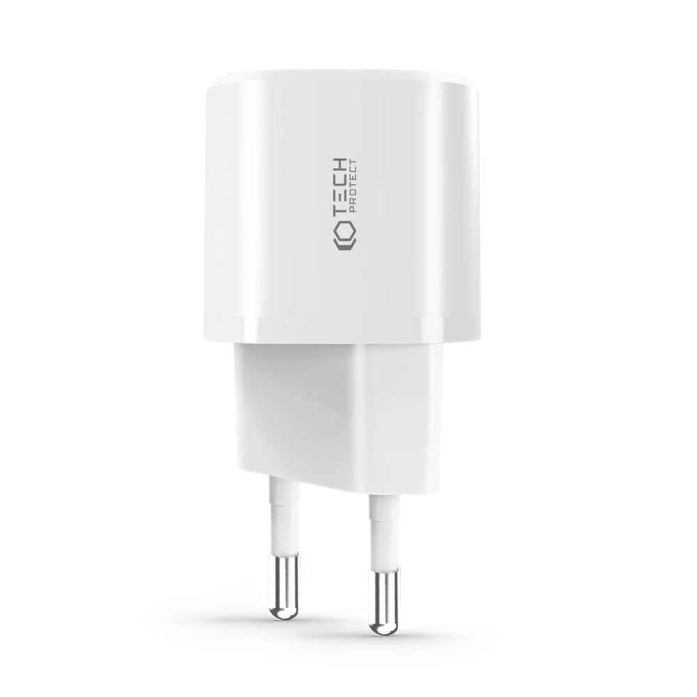 Tech-Protect C20W charger mini USB-C PD 20W / USB-A QC 3.0 - blackeng