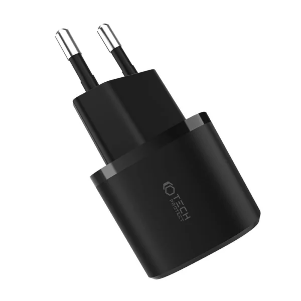 Tech-Protect C20W charger mini USB-C PD 20W / USB-A QC 3.0 - blackeng