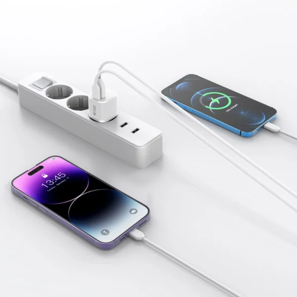 Tech-Protect C20W charger mini USB-C PD 20W / USB-A QC 3.0 - blackeng