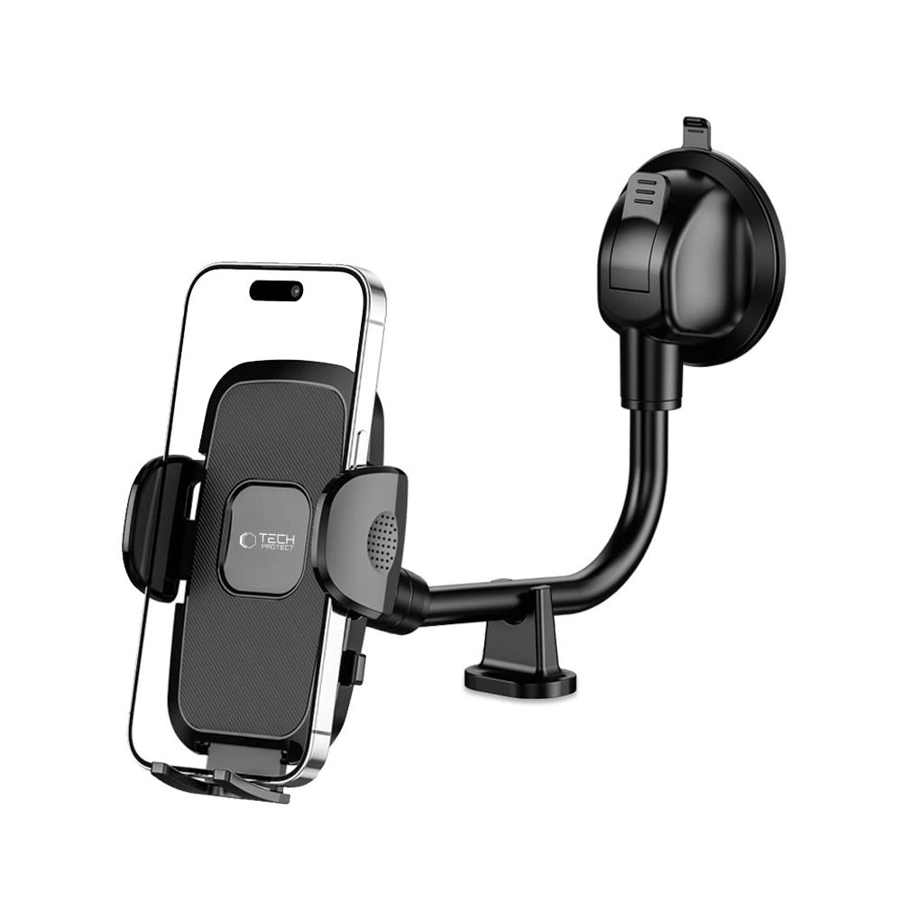 Tech-Protect V3 Long Arm Car Phone Holder for Windshield/Cockpit - Blackeng