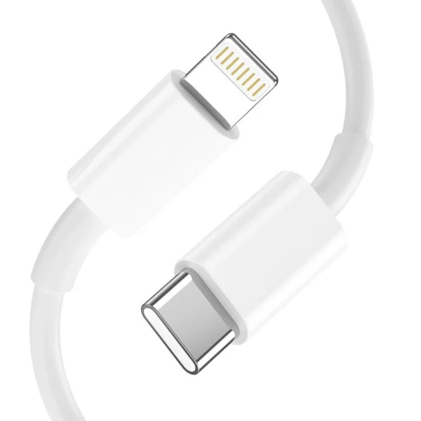 Tech-Protect C20W USB-C PD 20W / USB-A QC 3.0 Charger with USB-C / Lightning Cable - Whiteeng