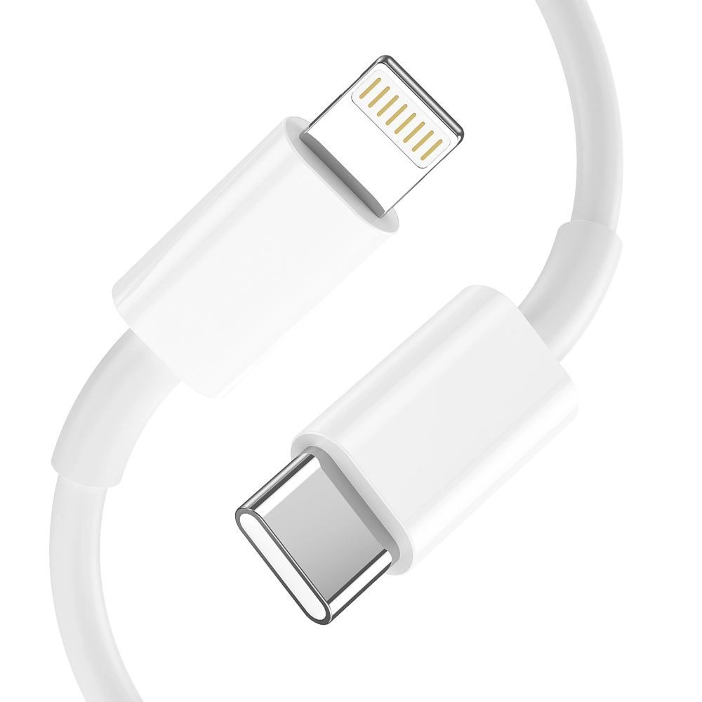 Tech-Protect C20W USB-C PD 20W / USB-A QC 3.0 Charger with USB-C / Lightning Cable - Whiteeng