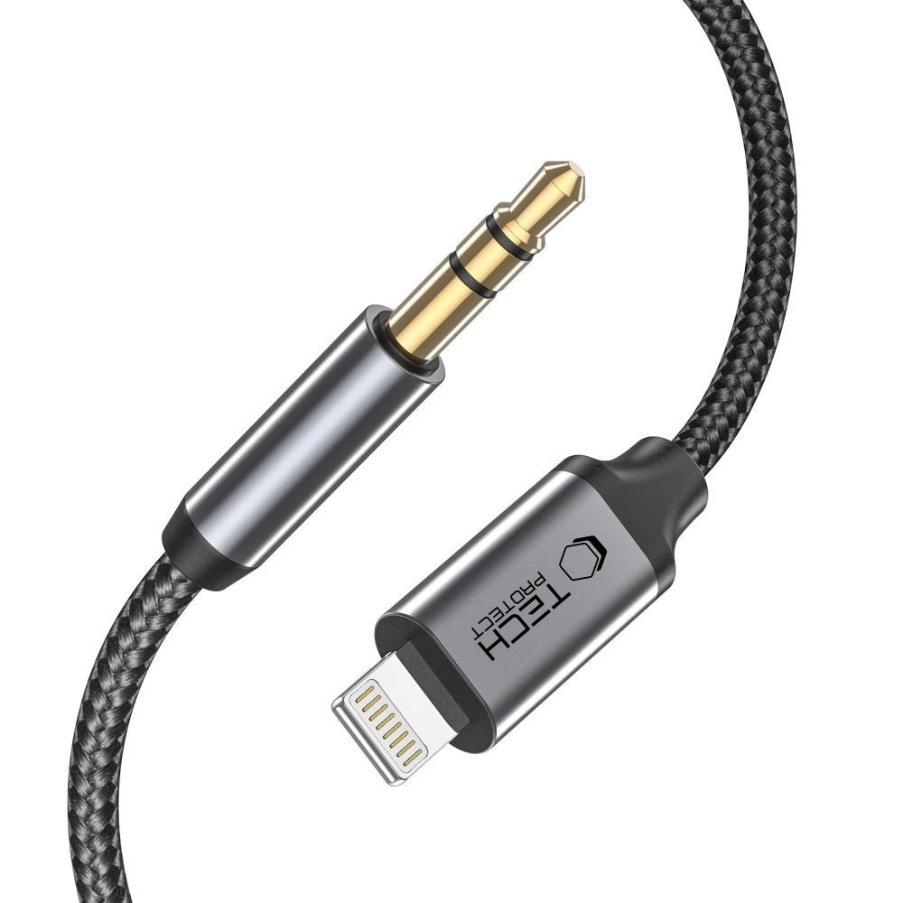 Tech-Protect UltraBoost audio Lightning / mini jack 3.5mm cable 1m - blackeng