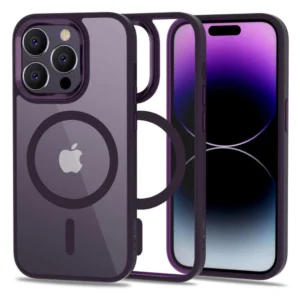 Tech-Protect MagMat MagSafe iPhone 14 Pro Case - Clear Purpleeng