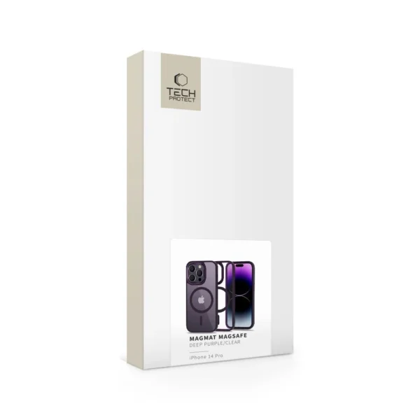 Tech-Protect MagMat MagSafe iPhone 14 Pro Case - Clear Purpleeng