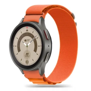 Tech-Protect Nylon Pro Strap for Samsung Galaxy Watch 4 / 5 / 5 Pro / 6 / 7 / FE - Orangeeng