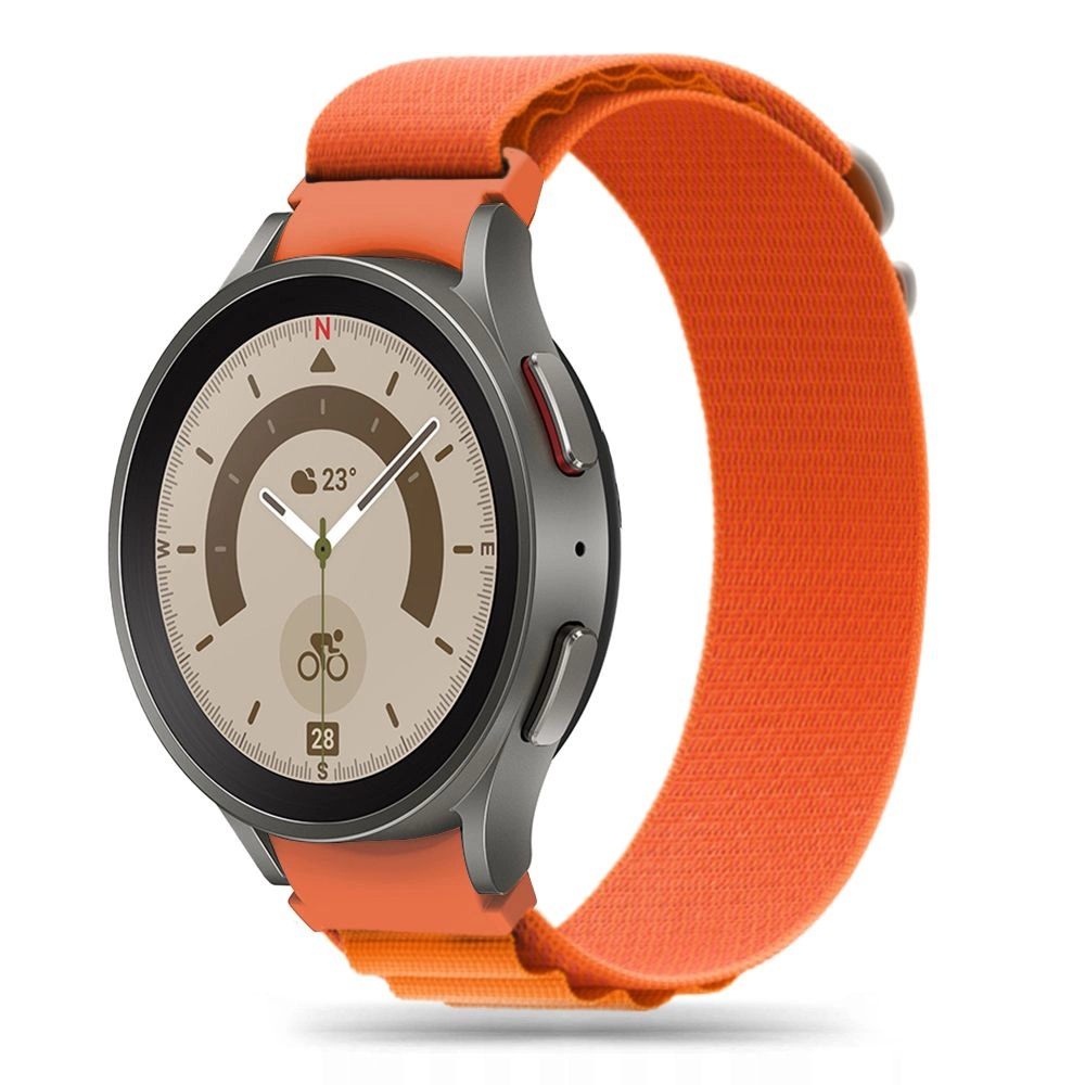 Tech-Protect Nylon Pro Strap for Samsung Galaxy Watch 4 / 5 / 5 Pro / 6 / 7 / FE - Orangeeng