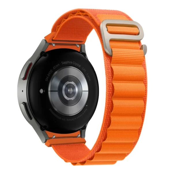 Tech-Protect Nylon Pro Strap for Samsung Galaxy Watch 4 / 5 / 5 Pro / 6 / 7 / FE - Orangeeng