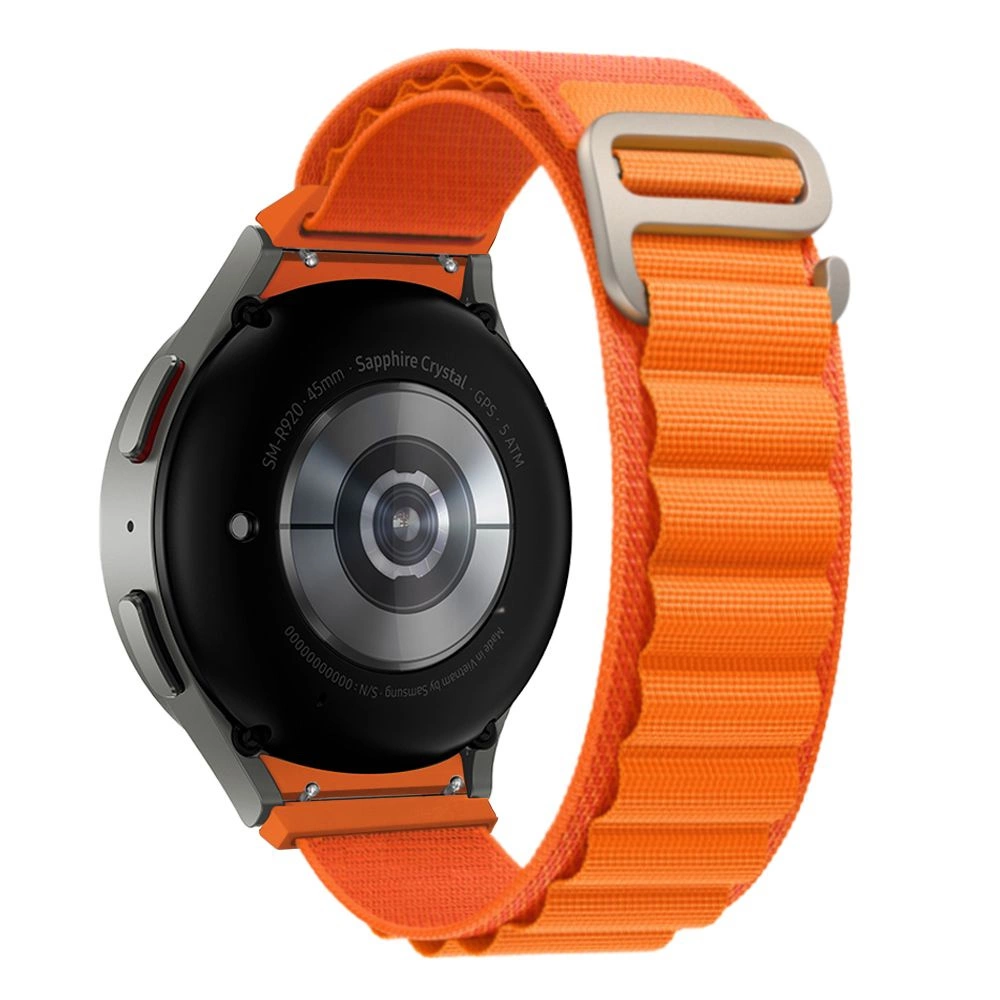 Tech-Protect Nylon Pro Strap for Samsung Galaxy Watch 4 / 5 / 5 Pro / 6 / 7 / FE - Orangeeng
