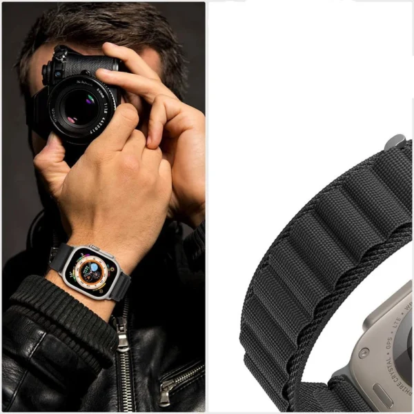 Tech-Protect Nylon Pro Strap for Samsung Galaxy Watch 4 / 5 / 5 Pro / 6 / 7 / FE - Orangeeng