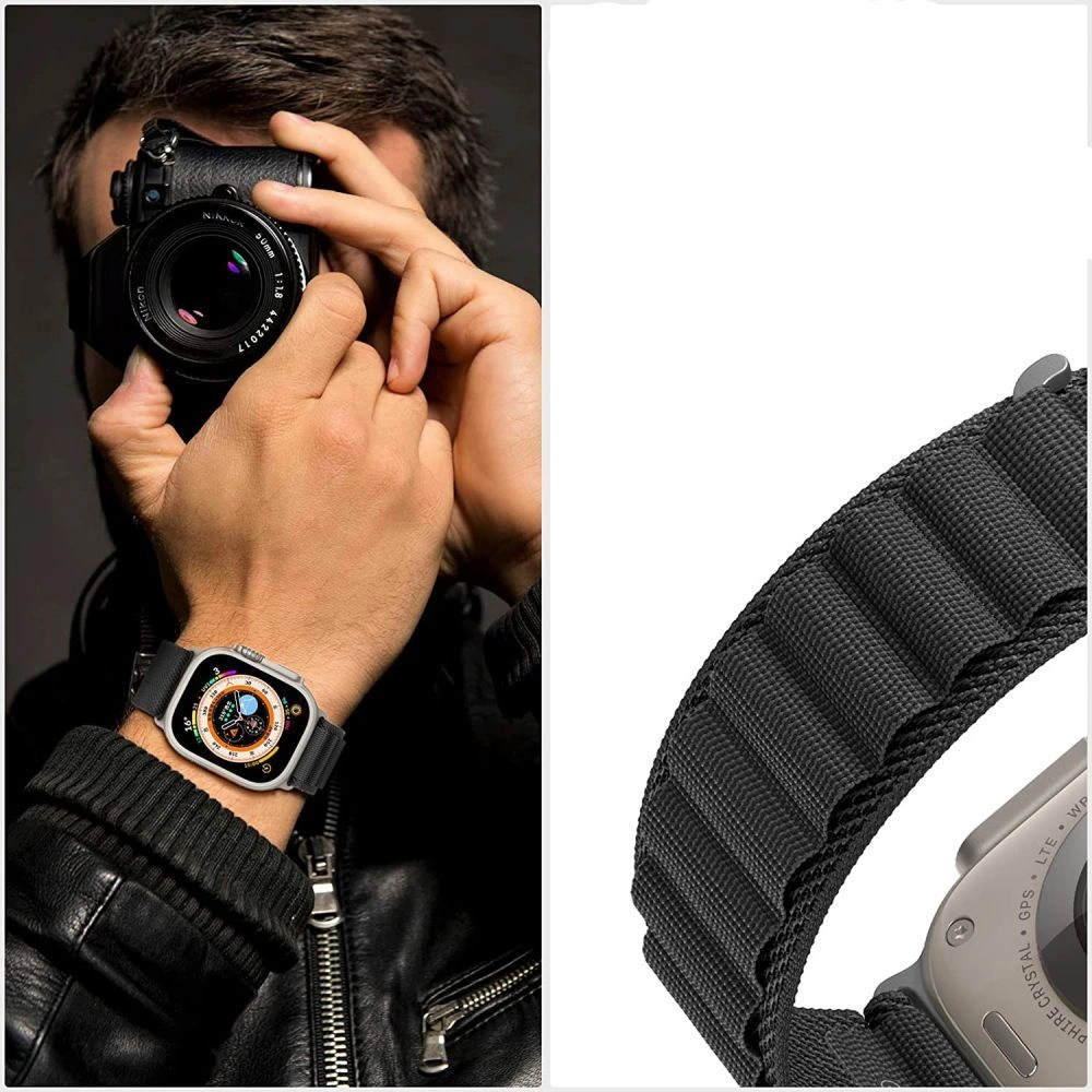 Tech-Protect Nylon Pro Strap for Samsung Galaxy Watch 4 / 5 / 5 Pro / 6 / 7 / FE - Orangeeng