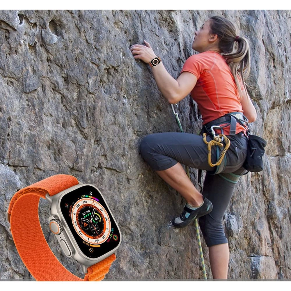 Tech-Protect Nylon Pro Strap for Samsung Galaxy Watch 4 / 5 / 5 Pro / 6 / 7 / FE - Orangeeng