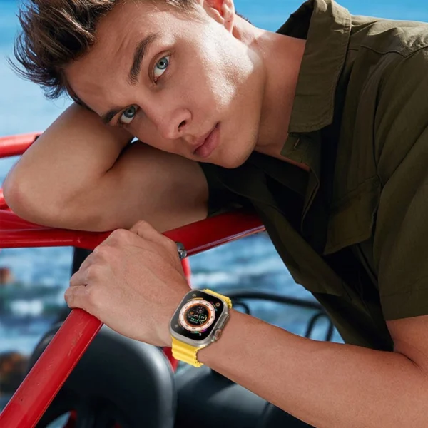 Tech-Protect IconBand Pro Strap for Apple Watch 4 / 5 / 6 / 7 / 8 / 9 / SE / Ultra 1 / 2 (42/44/45/49 mm) - Yelloweng