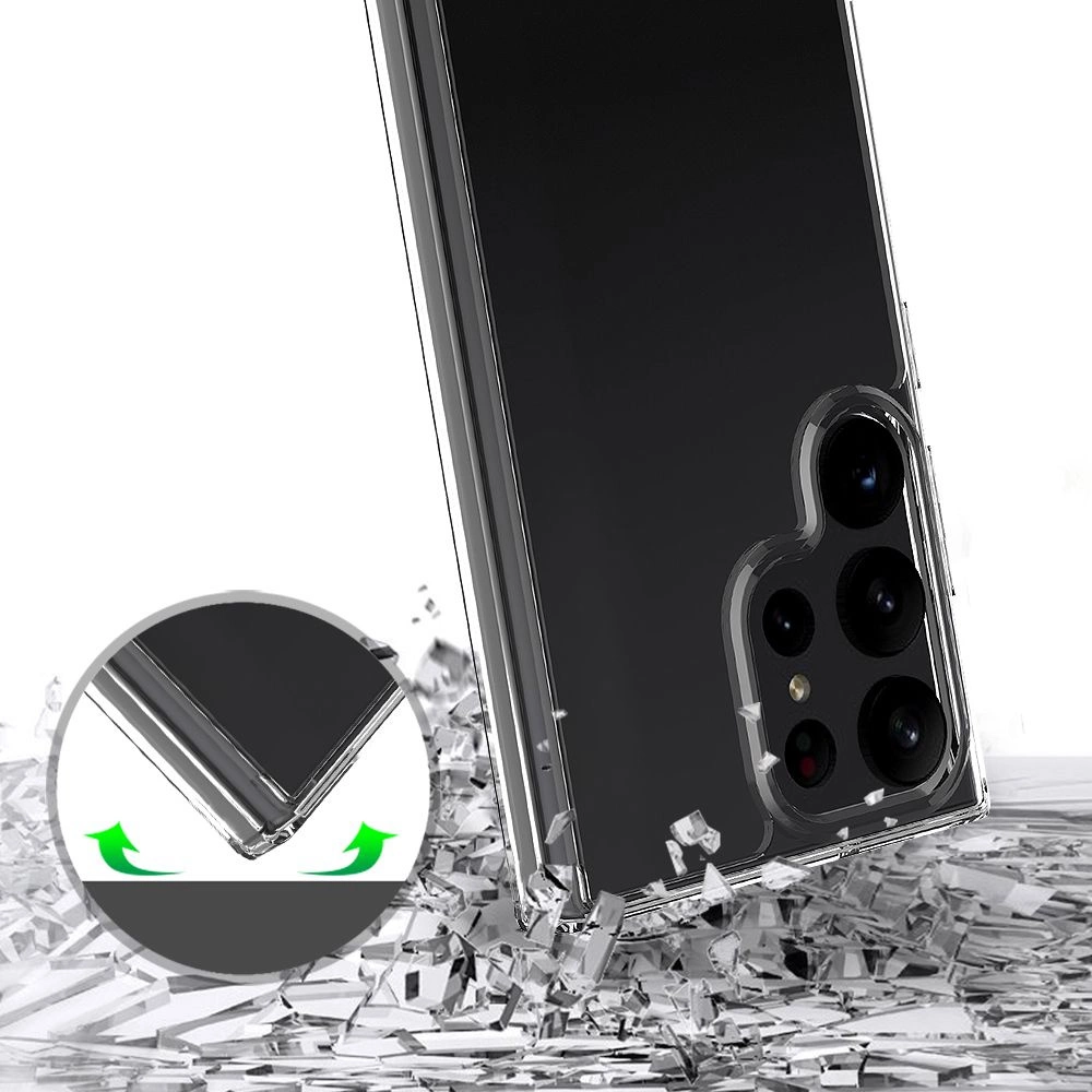 Tech-Protect FlexAir Hybrid Case for Samsung Galaxy S23 Ultra - Transparenteng
