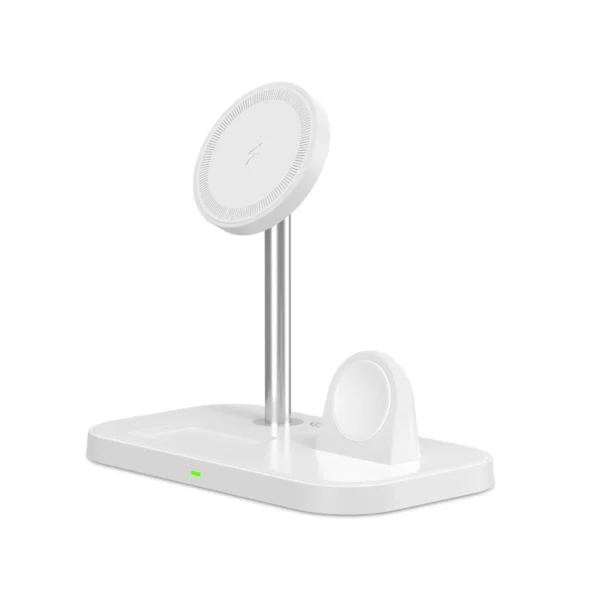 Tech-Protect QI15W-A22 MagSafe inductive charger with 3in1 MagSafe stand for smartphone / Apple Watch / AirPods - whiteeng